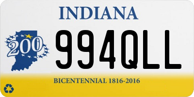 IN license plate 994QLL