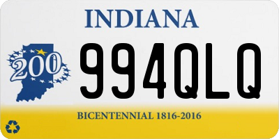 IN license plate 994QLQ