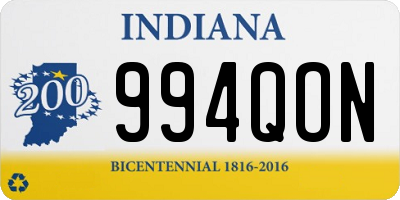 IN license plate 994QON