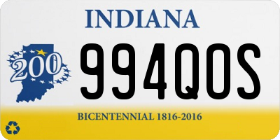 IN license plate 994QOS