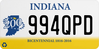 IN license plate 994QPD