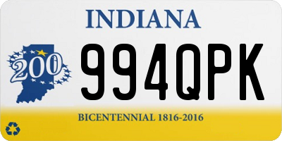 IN license plate 994QPK