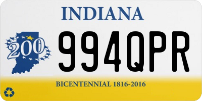 IN license plate 994QPR