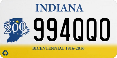 IN license plate 994QQO