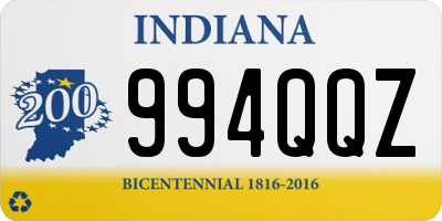 IN license plate 994QQZ