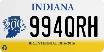 IN license plate 994QRH