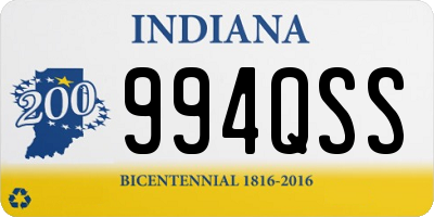 IN license plate 994QSS