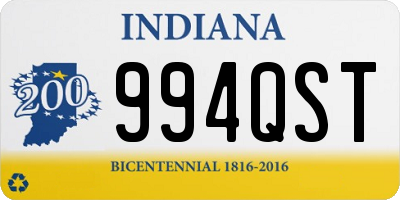 IN license plate 994QST