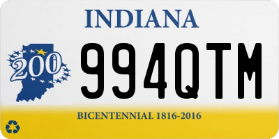 IN license plate 994QTM