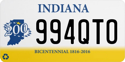 IN license plate 994QTO