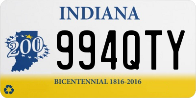 IN license plate 994QTY