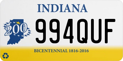 IN license plate 994QUF