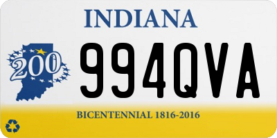 IN license plate 994QVA