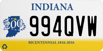 IN license plate 994QVW