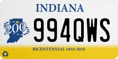 IN license plate 994QWS