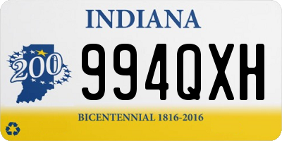 IN license plate 994QXH