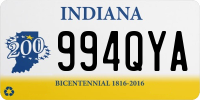 IN license plate 994QYA