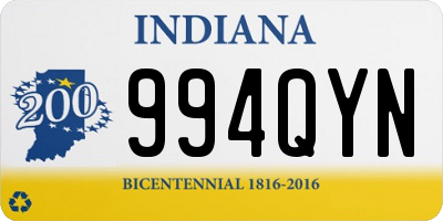 IN license plate 994QYN