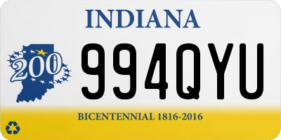 IN license plate 994QYU