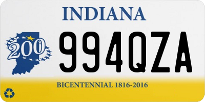 IN license plate 994QZA