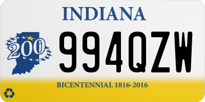 IN license plate 994QZW