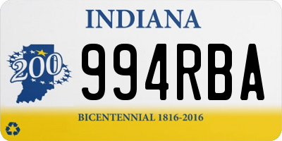 IN license plate 994RBA