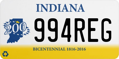 IN license plate 994REG