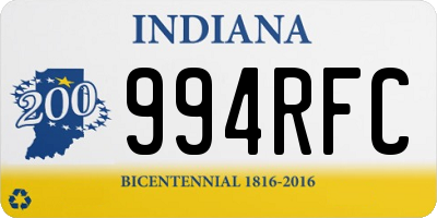 IN license plate 994RFC