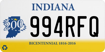 IN license plate 994RFQ