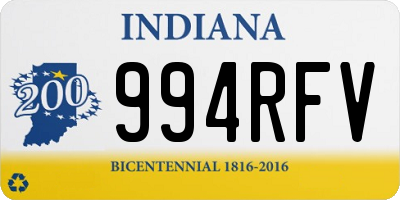 IN license plate 994RFV