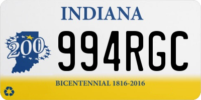 IN license plate 994RGC