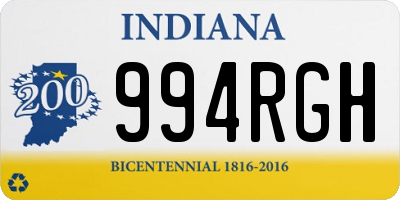 IN license plate 994RGH