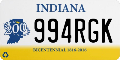 IN license plate 994RGK