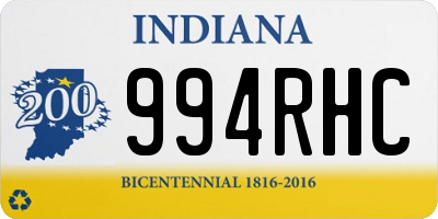 IN license plate 994RHC