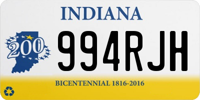 IN license plate 994RJH