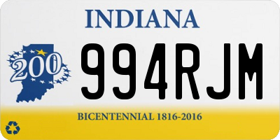 IN license plate 994RJM