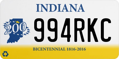 IN license plate 994RKC