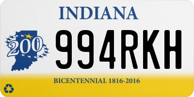 IN license plate 994RKH