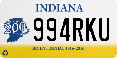 IN license plate 994RKU