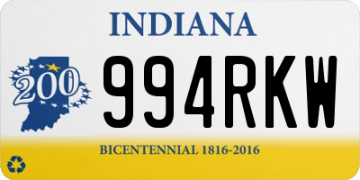 IN license plate 994RKW