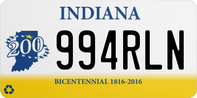 IN license plate 994RLN
