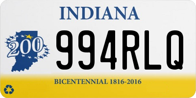 IN license plate 994RLQ