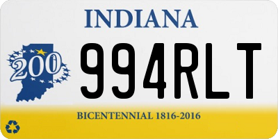 IN license plate 994RLT