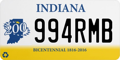 IN license plate 994RMB