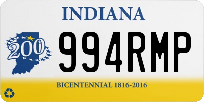 IN license plate 994RMP