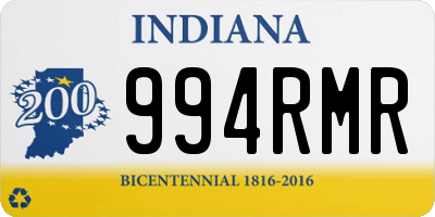 IN license plate 994RMR