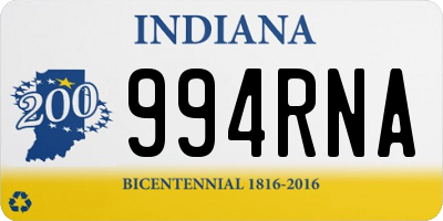 IN license plate 994RNA