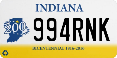 IN license plate 994RNK