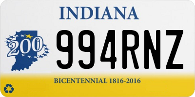 IN license plate 994RNZ