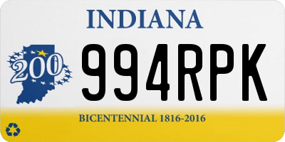 IN license plate 994RPK